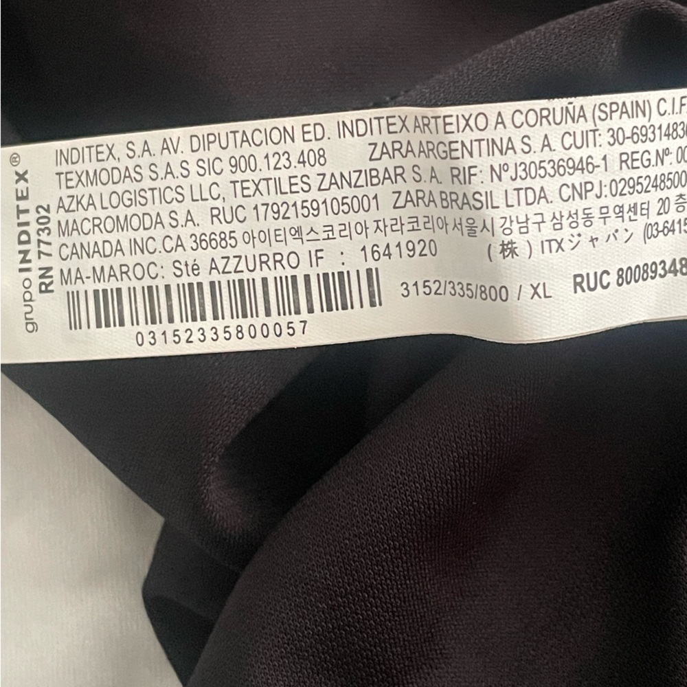 Zara Elegant Strapless Black Dress midi dress size extra large - Picture 12 of 12